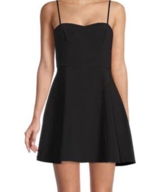 French Connection Black Mini Dress with Spaghetti Straps